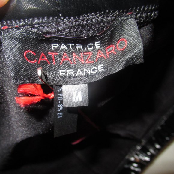 NWT Patrice Catanzaro Black Vinyl South Beach Boxer Shorts Size M - Picture 6 of 8